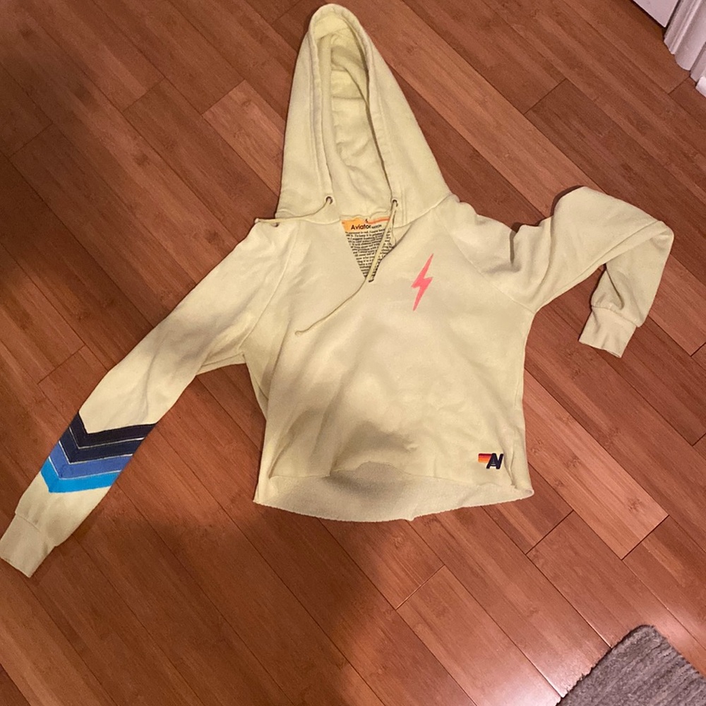 Women’s aviator nation cropped hoodie